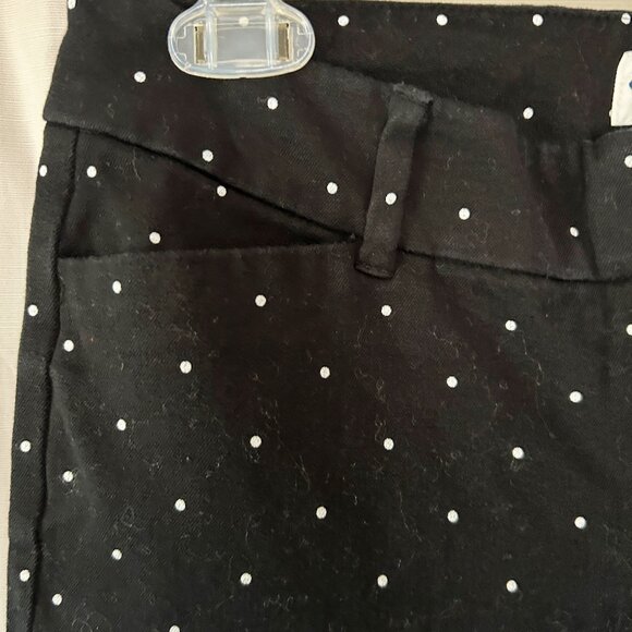 Old Navy Pixie Pants in Black with White Dots - Picture 6 of 8